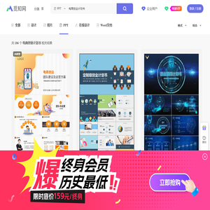 电商创业计划书PPT-电商创业计划书ppt模板下载-觅知网