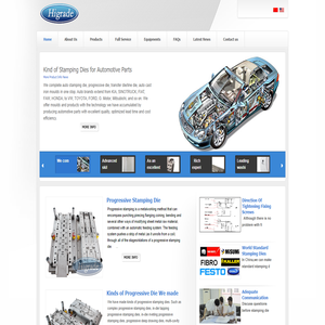 Higrade(Qingdao) Moulds & Products Co., Ltd. ---- China stamping die, progressive die, transfer die supplier, manufacturer