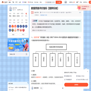 数据质量评价指标【国家标准】_数据质量六大评价标准-CSDN博客